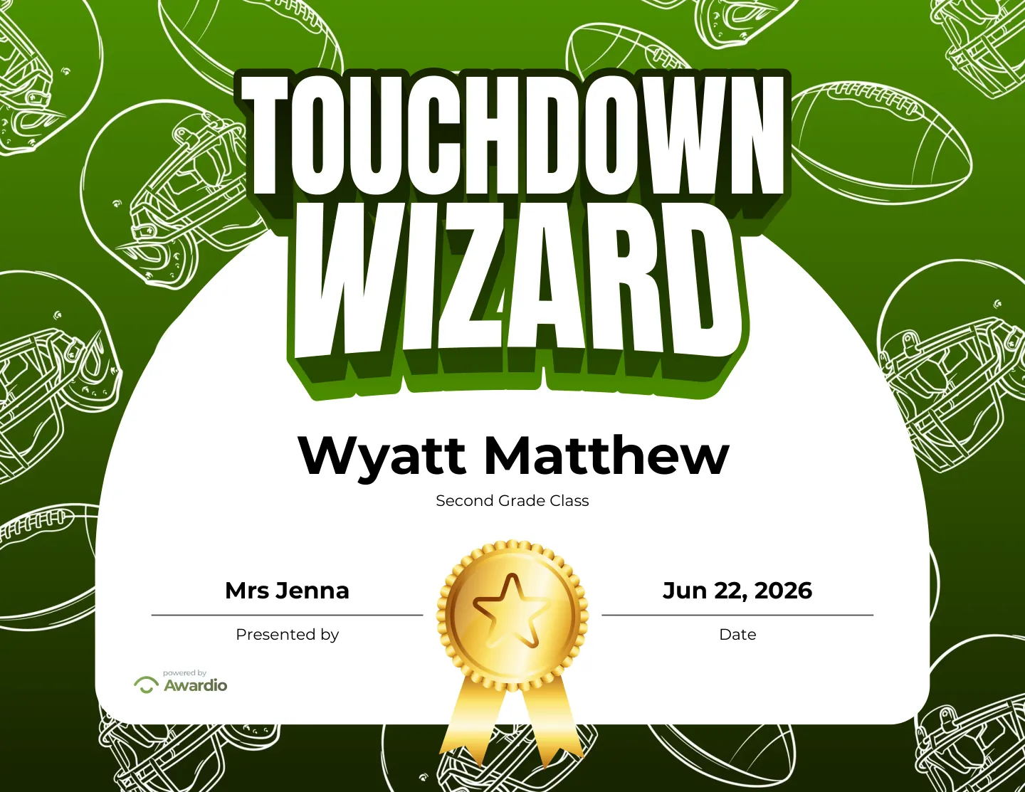 Free Sports award certificate design