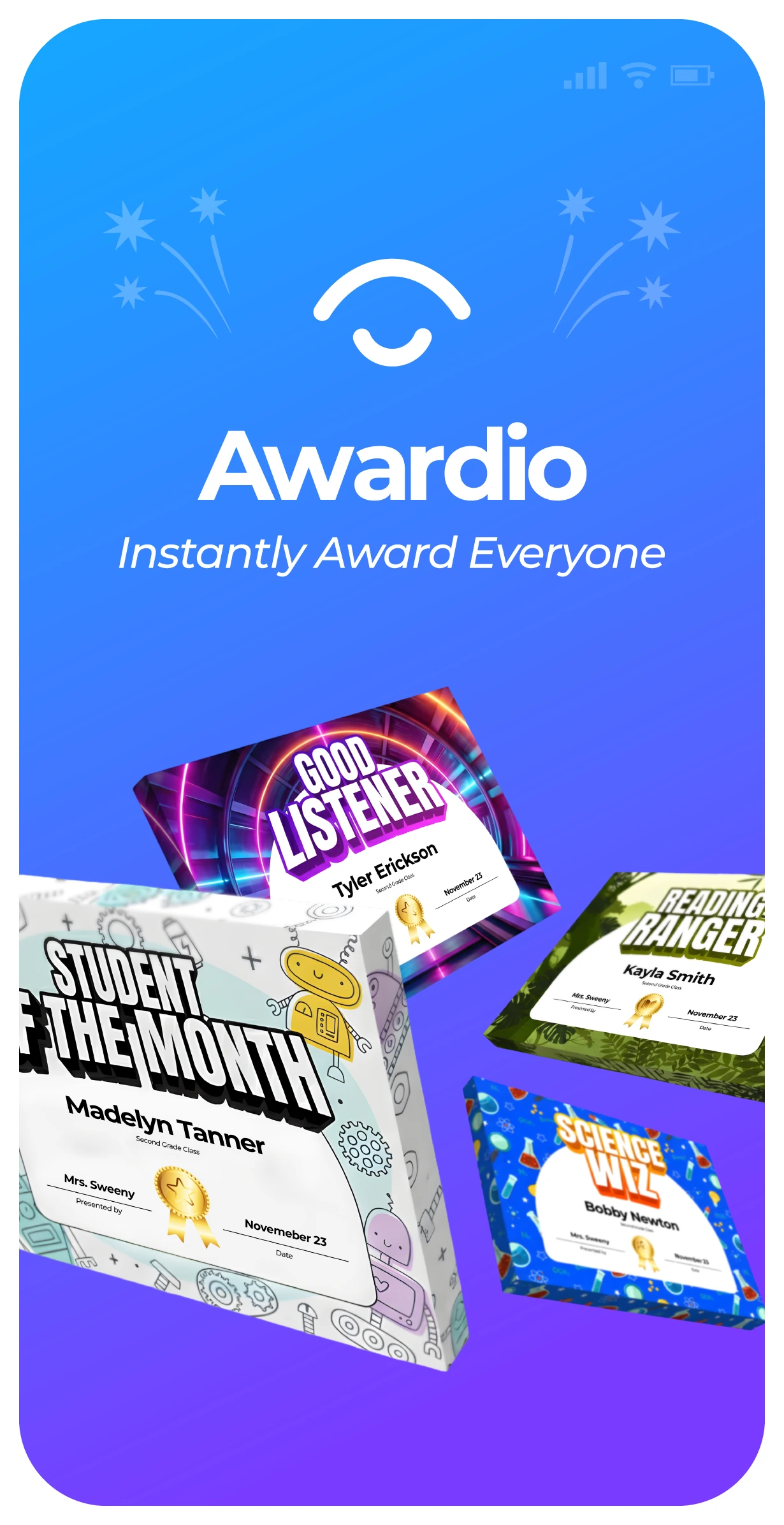 Awardio app